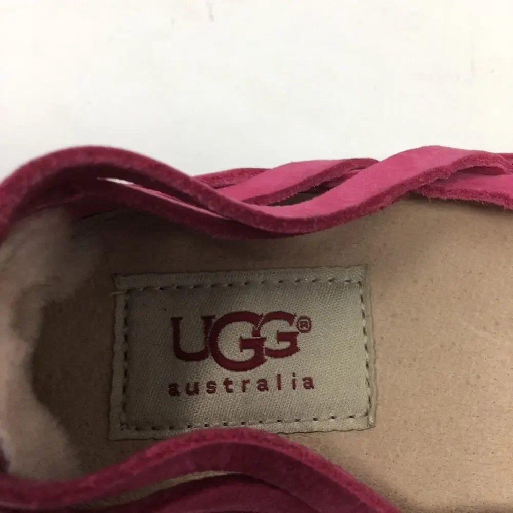 Ugg Cicily Pink Huarache Espadrilles  6